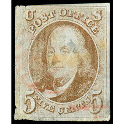 us stamp postage issues 1 franklin 5 1847