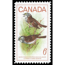 canada stamp 496 white throated sparrow 6 1969