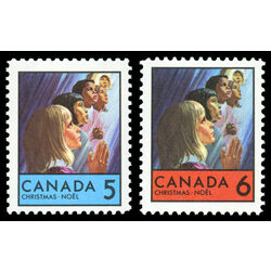 canada stamp 502 3 christmas children praying 1969