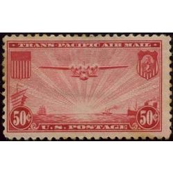 us stamp c air mail c22 china clipper over pacific 50 1937