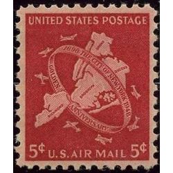 us stamp c air mail c38 map of new york s 5 boroughs 5 1948