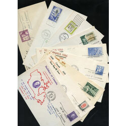 collection of 18 old canada first day covers years 1951 1959