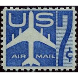us stamp c air mail c51 silhouette of jet airliner 7 1958