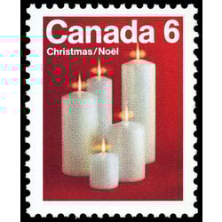 canada stamp 606 christmas candles 6 1972