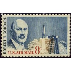 us stamp c air mail c69 robert h goddard 8 1964