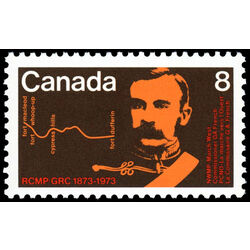 canada stamp 612 commissioner g a french and map 8 1973