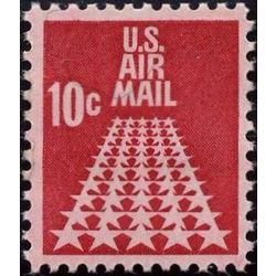 us stamp air mail c c72 star runway 10 1968