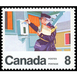 canada stamp 638 letter carrier 8 1974