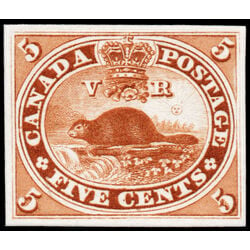 canada stamp 15tc beaver 5 1859 M VF 003