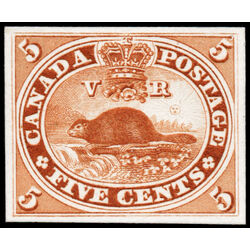 canada stamp 15tc beaver 5 1859 M VF 004