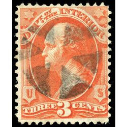 us stamp o officials o17 interior 3 1873