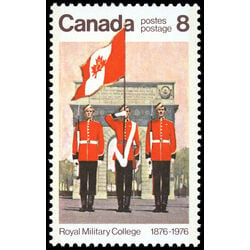 canada stamp 692 colour parade and memorial arch 8 1976