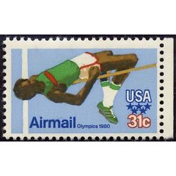 us stamp c air mail c97 high jump 31 1979