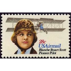 us stamp c air mail c99 blanche stuart scott 28 1980