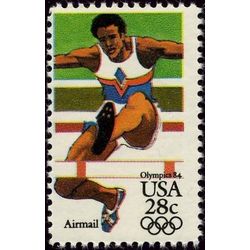 us stamp air mail c c102 hurdler 28 1983