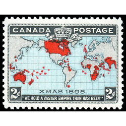 canada stamp 86b christmas map of british empire 2 1898 M XFNH 023