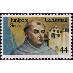 us stamp air mail c c116 junipero serra 44 1985