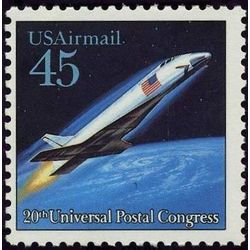 us stamp air mail c c122 spacecraft 45 1989
