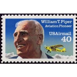 us stamp air mail c c129 william t piper 40 1991