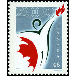 canada stamp 1835 canada millennium partnership program logo 46 2000