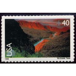 us stamp air mail c c134 rio grande 40 1999