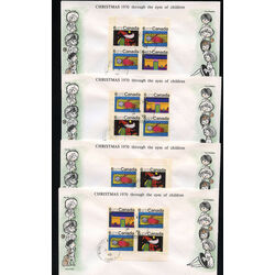 unique collection of first day covers of the 1970 christmas school children issue