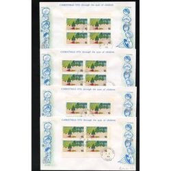unique collection of first day covers of the 1970 christmas school children issue