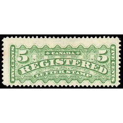 canada stamp f registration f2b registered stamp 5 1875 M FNG 007