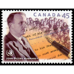 canada stamp 1761 john humphrey 1905 1995 and page from the universal declaration of human rights 45 1998