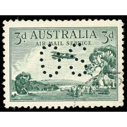 australia stamp c1 airplane over bush lands 1929