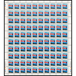 canada stamp 1169 flag over mountains 40 1990 M PANE