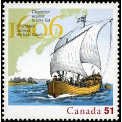 canada stamp 2155 champlain surveys the east coast 51 2006