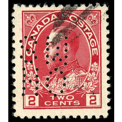 canada stamp o official o8 106 king george v 2 1912