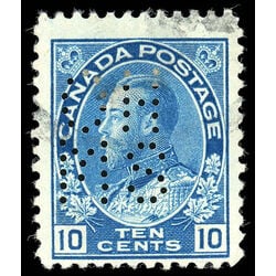 canada stamp o official oa117 king george v 10 1912