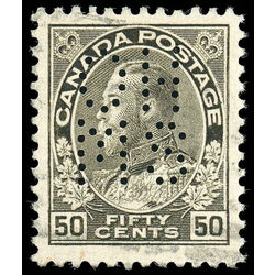 canada stamp o official o8 120 king george v 50 1912