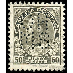 canada stamp o official oa120 king george v 50 1912