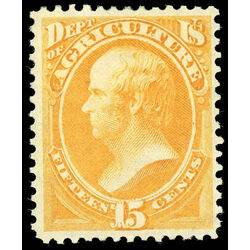 us stamp o officials o7 agriculture 15 1873 M 001