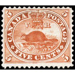 canada stamp 15 beaver 5 1859 M VF 062