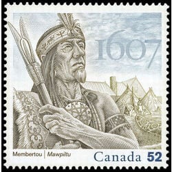 canada stamp 2226 chief henri membertou grand chief of th e mi kmaq 52 2007