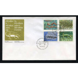 canada stamp 1309a prehistoric life in canada 2 1991 FDC