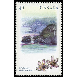 canada stamp 1489 st john river nb 43 1993