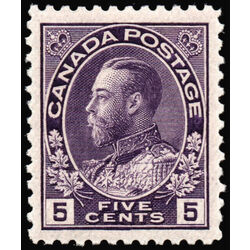 canada stamp 112 king george v 5 1922