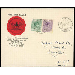 bahamas first day cover 1950