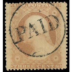 us stamp postage issues 26 washington 3 1857 U XF 006