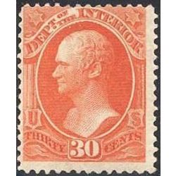 us stamp o officials o23 interior 30 1873