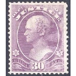 us stamp officials o o33 justice 30 1873