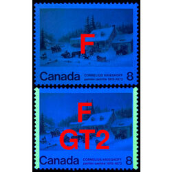 canada stamps 610 collection of 8 varieties f f f df 610 610i 610p 610pi