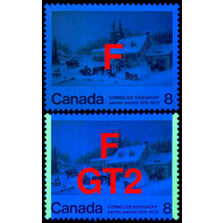 canada stamps 610 collection of 8 varieties f f f df 610 610i 610p 610pi