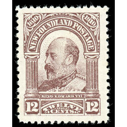 newfoundland stamp 96 king edward vii 12 1910 M VF 007
