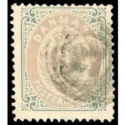 denmark stamp 17 royal emblems 1871